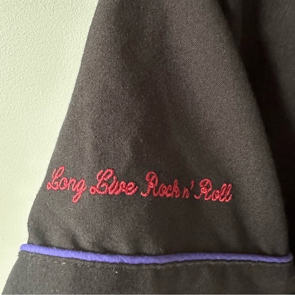 Hard Rock Cafe Vintage 90s Waitress Employee Uniform Dress Sz 12 Save The Planet - Picture 2 of 9